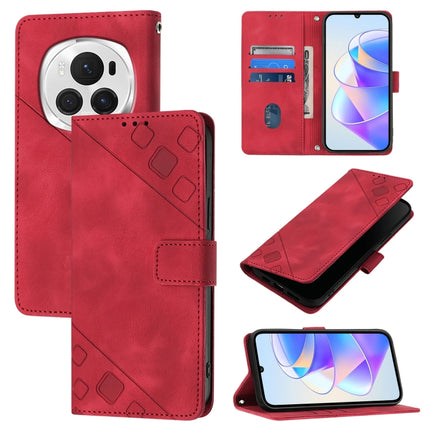Skin-feel Embossed Leather Phone Case, For Honor Magic6 Pro 5G Global, For Honor Magic6 5G Global, For Honor X8b, For Honor X9b / Magic6 Lite 5G Global
