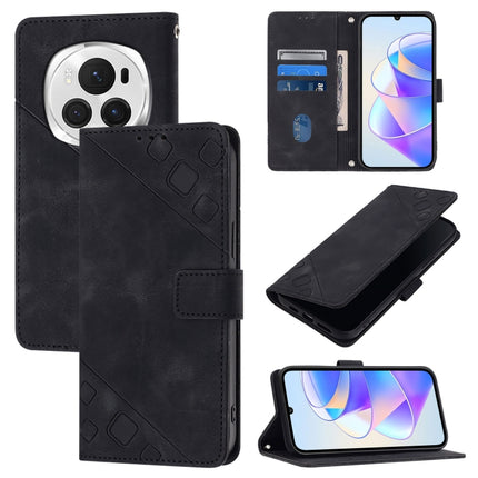 Skin-feel Embossed Leather Phone Case, For Honor Magic6 Pro 5G Global, For Honor Magic6 5G Global, For Honor X8b, For Honor X9b / Magic6 Lite 5G Global