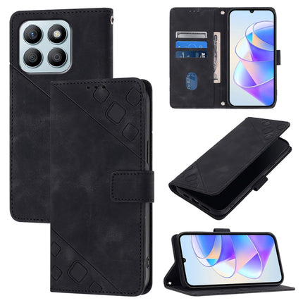 Skin-feel Embossed Leather Phone Case, For Honor Magic6 Pro 5G Global, For Honor Magic6 5G Global, For Honor X8b, For Honor X9b / Magic6 Lite 5G Global