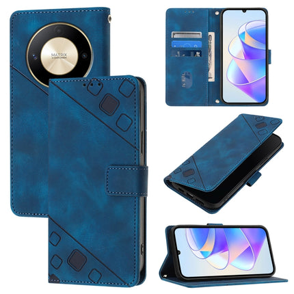 Skin-feel Embossed Leather Phone Case, For Honor Magic6 Pro 5G Global, For Honor Magic6 5G Global, For Honor X8b, For Honor X9b / Magic6 Lite 5G Global