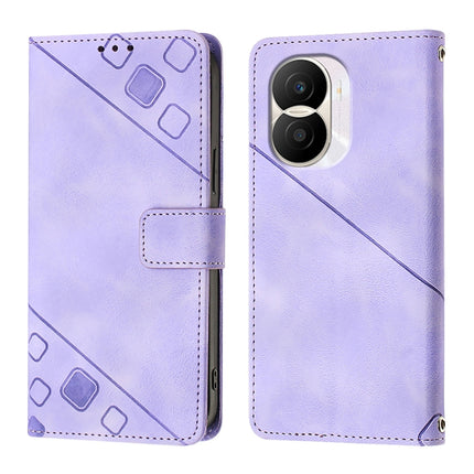 Skin-feel Embossed Leather Phone Case, For Honor X40i, For Honor 70 Pro, For Honor 60 SE, For Honor 60 Pro