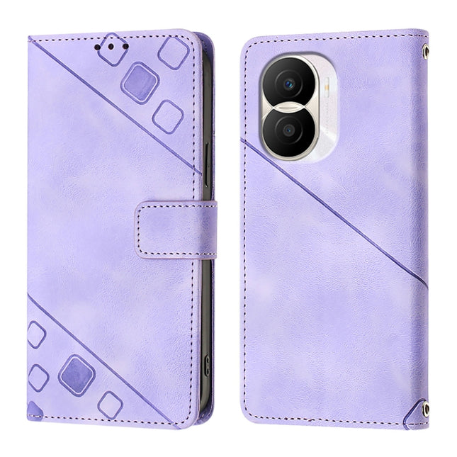 Skin-feel Embossed Leather Phone Case, For Honor X40i, For Honor 70 Pro, For Honor 60 SE, For Honor 60 Pro