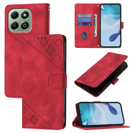 Skin-feel Embossed Leather Phone Case, For Honor 300 5G, For Honor X9c 5G Global, For Honor X6b, For Honor 200