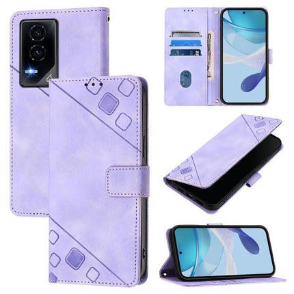 Skin-feel Embossed Leather Phone Case, For Honor X8c 4G Global, For Honor GT, For Honor X9c Smart 5G Global, For Honor 300 Pro 5G / 300 Ultra