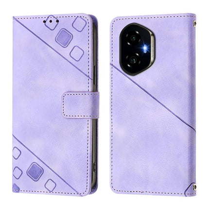 Skin-feel Embossed Leather Phone Case, For Honor 300 5G, For Honor X9c 5G Global, For Honor X6b, For Honor 200