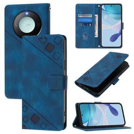Skin-feel Embossed Leather Phone Case, For Honor X8c 4G Global, For Honor GT, For Honor X9c Smart 5G Global, For Honor 300 Pro 5G / 300 Ultra