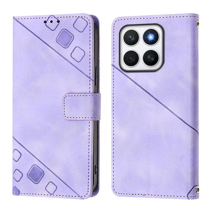 Skin-feel Embossed Leather Phone Case, For Honor X8c 4G Global, For Honor GT, For Honor X9c Smart 5G Global, For Honor 300 Pro 5G / 300 Ultra