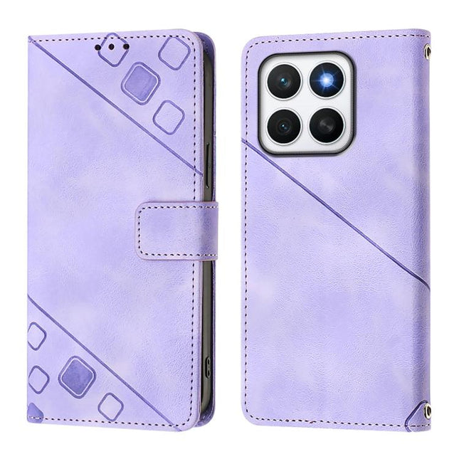 Skin-feel Embossed Leather Phone Case, For Honor X8c 4G Global, For Honor GT, For Honor X9c Smart 5G Global, For Honor 300 Pro 5G / 300 Ultra