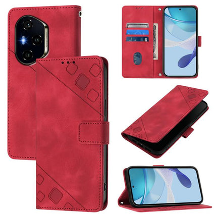 Skin-feel Embossed Leather Phone Case, For Honor Power 5G, For Honor Play 60 5G, For Honor 400 Lite Global, For Honor 400 Global 156.5mm