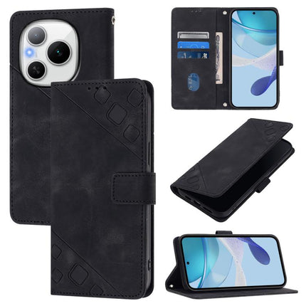 Skin-feel Embossed Leather Phone Case, For Honor Power 5G, For Honor Play 60 5G, For Honor 400 Lite Global, For Honor 400 Global 156.5mm