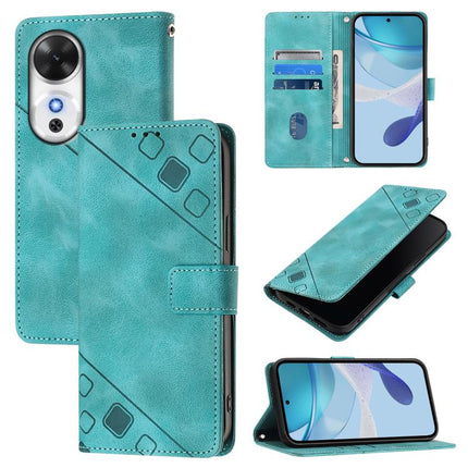 Skin-feel Embossed Leather Phone Case, For Honor Power 5G, For Honor Play 60 5G, For Honor 400 Lite Global, For Honor 400 Global 156.5mm