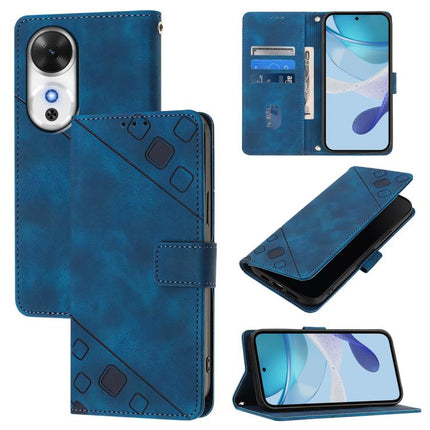 Skin-feel Embossed Leather Phone Case, For Honor Power 5G, For Honor Play 60 5G, For Honor 400 Lite Global, For Honor 400 Global 156.5mm
