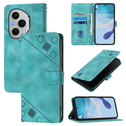 Skin-feel Embossed Leather Phone Case, For Honor Play 70 Plus, For Honor X5c Plus, For Honor X6c 4G, For Honor 400 Pro 5G Global 160.8mm