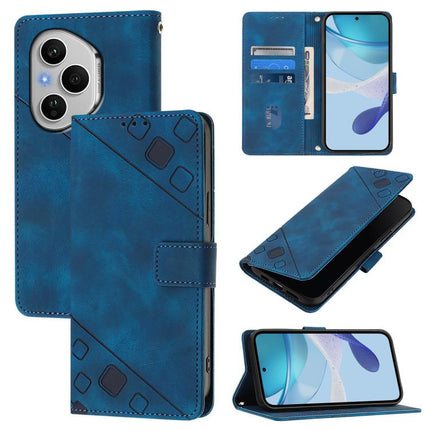 Skin-feel Embossed Leather Phone Case, For Honor Play 70 Plus, For Honor X5c Plus, For Honor X6c 4G, For Honor 400 Pro 5G Global 160.8mm