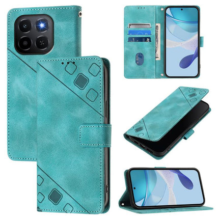 Skin-feel Embossed Leather Phone Case, For Honor Play 70 Plus, For Honor X5c Plus, For Honor X6c 4G, For Honor 400 Pro 5G Global 160.8mm