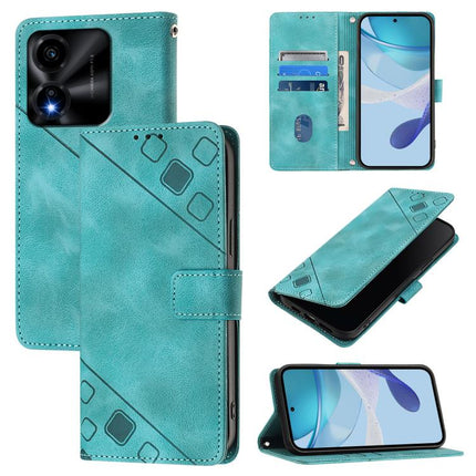 Skin-feel Embossed Leather Phone Case, For Honor Play 70 Plus, For Honor X5c Plus, For Honor X6c 4G, For Honor 400 Pro 5G Global 160.8mm