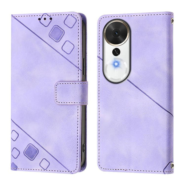 Skin-feel Embossed Leather Phone Case, For Honor Play 70 Plus, For Honor X5c Plus, For Honor X6c 4G, For Honor 400 Pro 5G Global 160.8mm
