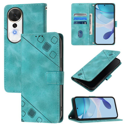 Skin-feel Embossed Leather Phone Case, For Honor Play 70 Plus, For Honor X5c Plus, For Honor X6c 4G, For Honor 400 Pro 5G Global 160.8mm