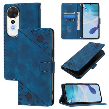 Skin-feel Embossed Leather Phone Case, For Honor Play 70 Plus, For Honor X5c Plus, For Honor X6c 4G, For Honor 400 Pro 5G Global 160.8mm
