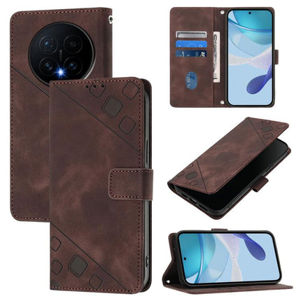 Skin-feel Embossed Leather Phone Case, For Honor Magic8 Pro Air 5G, For Honor X8d 4G Global, For Honor Magic8 Pro, For Honor Magic8