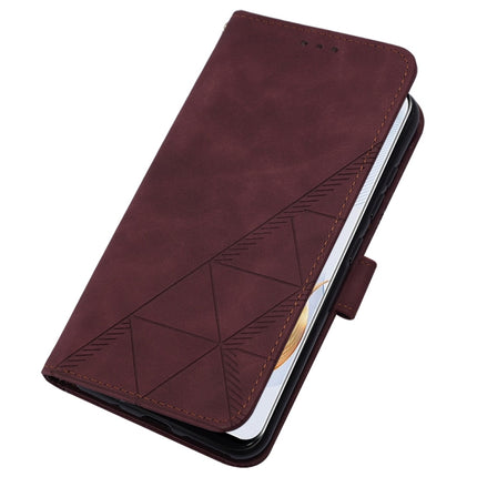 Crossbody 3D Embossed Flip Leather Phone Case, For Honor 90, For Honor Magic5 Pro