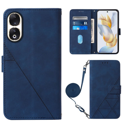 Crossbody 3D Embossed Flip Leather Phone Case, For Honor 90, For Honor Magic5 Pro