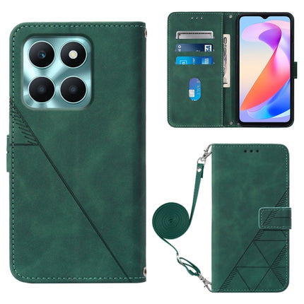 Crossbody 3D Embossed Flip Leather Phone Case, For Honor 90 Smart Global/X7b 4G/5G Global, For Honor Play 50 Plus, For Honor X6a, For Honor 90 Lite