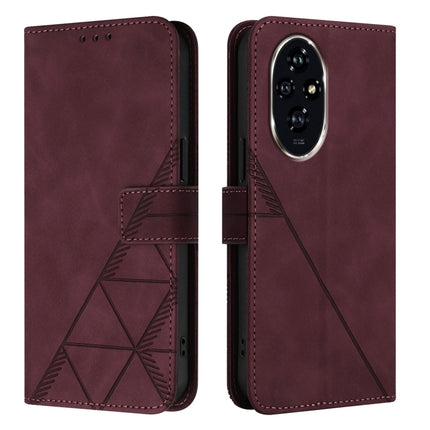 Crossbody 3D Embossed Flip Leather Phone Case, For Honor 200, For Honor 200 Pro, For Honor Play 50, For Honor 200 Lite Global