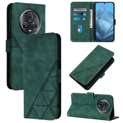 Crossbody 3D Embossed Flip Leather Phone Case, For Honor 90, For Honor Magic5 Pro