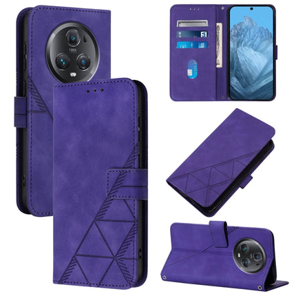 Crossbody 3D Embossed Flip Leather Phone Case, For Honor 90, For Honor Magic5 Pro