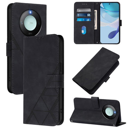 Crossbody 3D Embossed Flip Leather Phone Case, For Honor 400 Global 156.5mm, For Honor X8c 4G Global, For Honor GT, For Honor X9C Smart Global