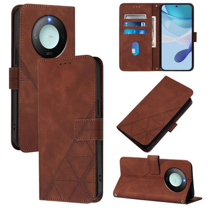 Crossbody 3D Embossed Flip Leather Phone Case, For Honor 400 Global 156.5mm, For Honor X8c 4G Global, For Honor GT, For Honor X9C Smart Global