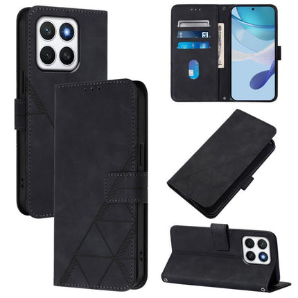 Crossbody 3D Embossed Flip Leather Phone Case, For Honor 400 Global 156.5mm, For Honor X8c 4G Global, For Honor GT, For Honor X9C Smart Global
