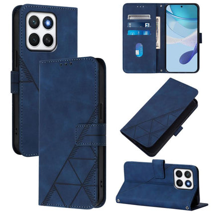 Crossbody 3D Embossed Flip Leather Phone Case, For Honor 400 Global 156.5mm, For Honor X8c 4G Global, For Honor GT, For Honor X9C Smart Global