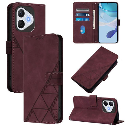 Crossbody 3D Embossed Flip Leather Phone Case, For Honor 400 Pro Global 160.8mm, For Honor Power 5G, For Honor Play 60 5G, For Honor 400 Lite Global