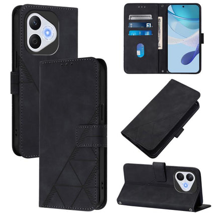 Crossbody 3D Embossed Flip Leather Phone Case, For Honor 400 Pro Global 160.8mm, For Honor Power 5G, For Honor Play 60 5G, For Honor 400 Lite Global