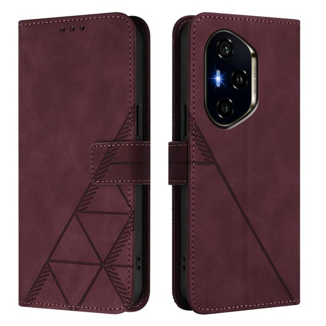 Crossbody 3D Embossed Flip Leather Phone Case, For Honor 400 Global 156.5mm, For Honor X8c 4G Global, For Honor GT, For Honor X9C Smart Global