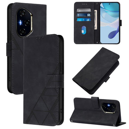 Crossbody 3D Embossed Flip Leather Phone Case, For Honor 400 Global 156.5mm, For Honor X8c 4G Global, For Honor GT, For Honor X9C Smart Global