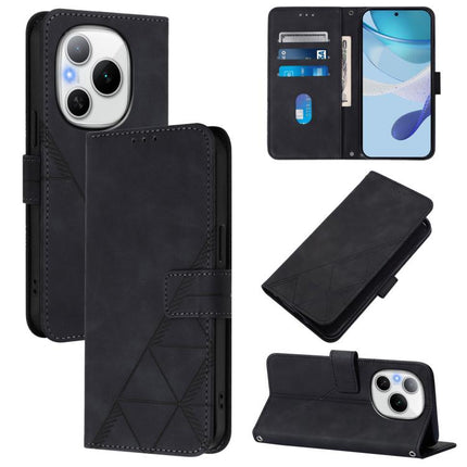 Crossbody 3D Embossed Flip Leather Phone Case, For Honor 400 Pro Global 160.8mm, For Honor Power 5G, For Honor Play 60 5G, For Honor 400 Lite Global