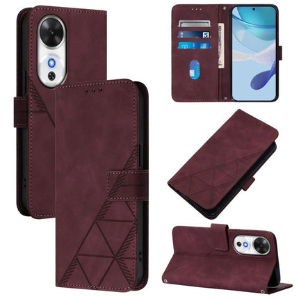 Crossbody 3D Embossed Flip Leather Phone Case, For Honor 400 Pro Global 160.8mm, For Honor Power 5G, For Honor Play 60 5G, For Honor 400 Lite Global