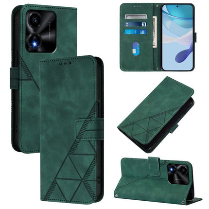 Crossbody 3D Embossed Flip Leather Phone Case, For Honor Magic8, For Honor Play 70 Plus, For Honor X5c Plus, For Honor X6c 4G