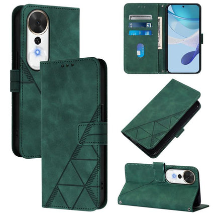 Crossbody 3D Embossed Flip Leather Phone Case, For Honor Magic8, For Honor Play 70 Plus, For Honor X5c Plus, For Honor X6c 4G