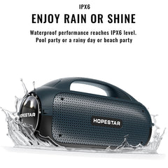 HOPESTAR A50 80W IPX6 Waterproof Portable Bluetooth Speaker Outdoor Subwoofer