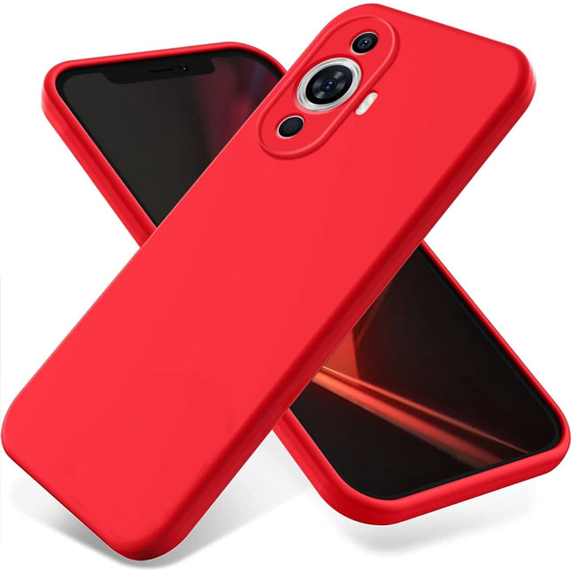 Solid Color Liquid Silicone Dropproof Full Coverage Phone Case, For Huawei Nova 11, For Huawei P60 / P60 Pro