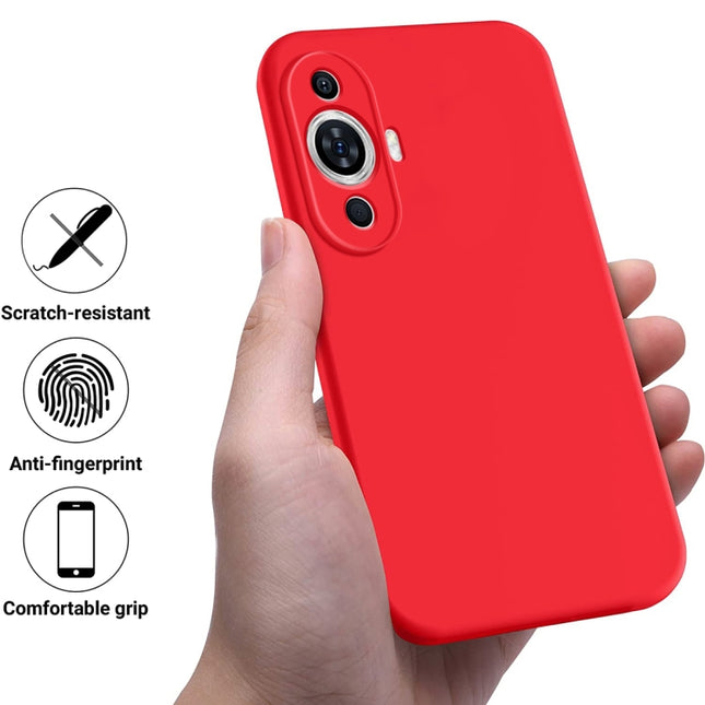 Solid Color Liquid Silicone Dropproof Full Coverage Phone Case, For Huawei Nova 11, For Huawei P60 / P60 Pro