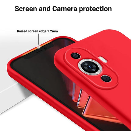 Solid Color Liquid Silicone Dropproof Full Coverage Phone Case, For Huawei Nova 11, For Huawei P60 / P60 Pro