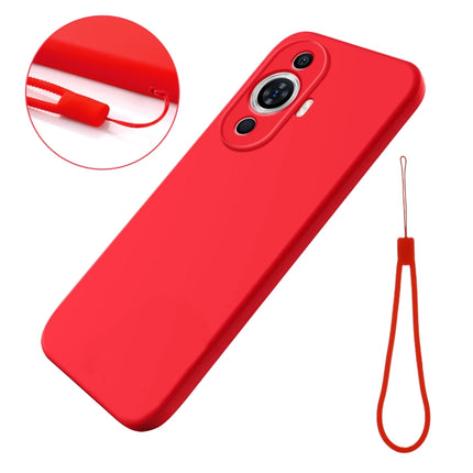 Solid Color Liquid Silicone Dropproof Full Coverage Phone Case, For Huawei Nova 11, For Huawei P60 / P60 Pro