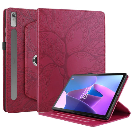 Tree Life Embossed Rotation Leather Tablet Case, For Lenovo Tab P11 Pro 2nd / Xiaoxin Pad 11 Pro