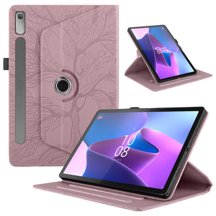 Tree Life Embossed Rotation Leather Tablet Case, For Lenovo Tab P11 Pro 2nd / Xiaoxin Pad 11 Pro