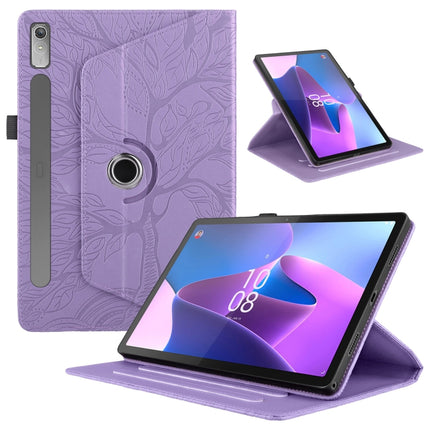 Tree Life Embossed Rotation Leather Tablet Case, For Lenovo Tab P11 Pro 2nd / Xiaoxin Pad 11 Pro